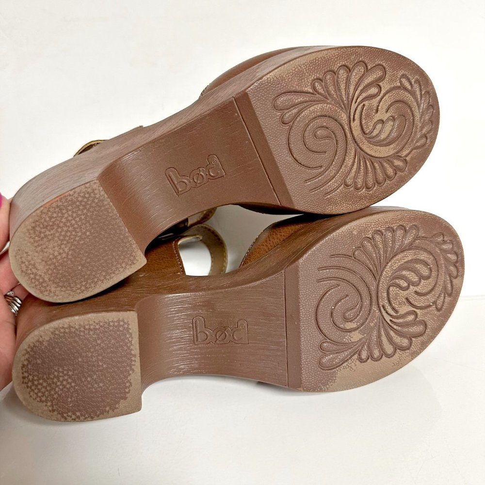 Born Brown Leather Clog Heels - Picture 11 of 11